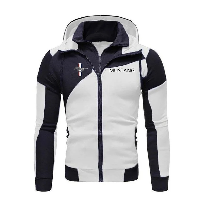

2020 New Mustang Jacket Men Sweatshirt Hoody Spring Autumn Fleece Cotton Zipper Hoodies Harajuku Male Clothing Coat lounge wear