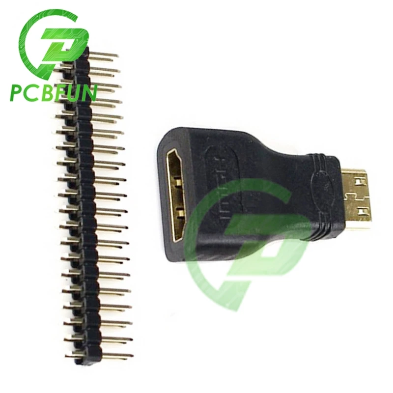 Raspberry Pi Zero 3 в 1 мини-адаптер HDMI-HDMI + OTG кабель Micro USB-USB 20-контактный штекер GPIO Header RRI 0 |