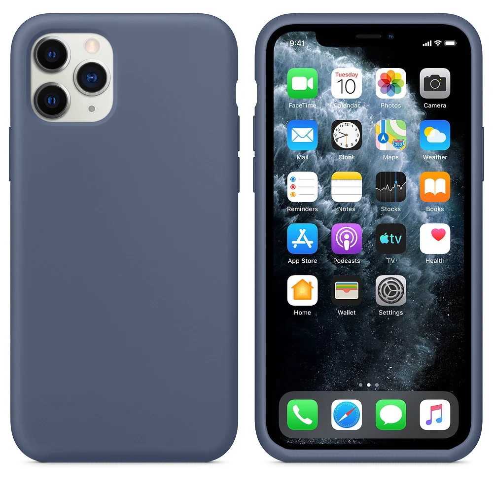 Alaskan Blue Чехол для iPhone 11 Pro Max 6 S 6 S 7 8 Plus X R XR XS Max чехол мягкий жидкий силиконовый роскошный милый чехол для iPhone11 11Pro - Цвет: Alaskan Blue