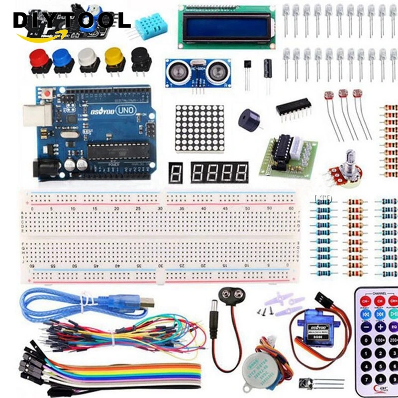 

UNO R3 Starter Kit Sensor Module E-Learning Maker Graphical Programming Development Board