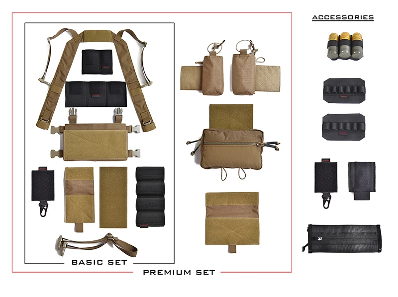 Нагрудная установка twinfalcon Premium Set нормальная Cordura 500D TW CR003|Охотничьи жилеты| |