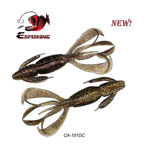 Рыболовные приманки Esfishing, мягкие большие силиконовые приманки Pesca Crazy Flapper, 11 см, 11,5 г, 5 шт., воблеры для ловли карпа для рыбалки - Цвет: CA151DC