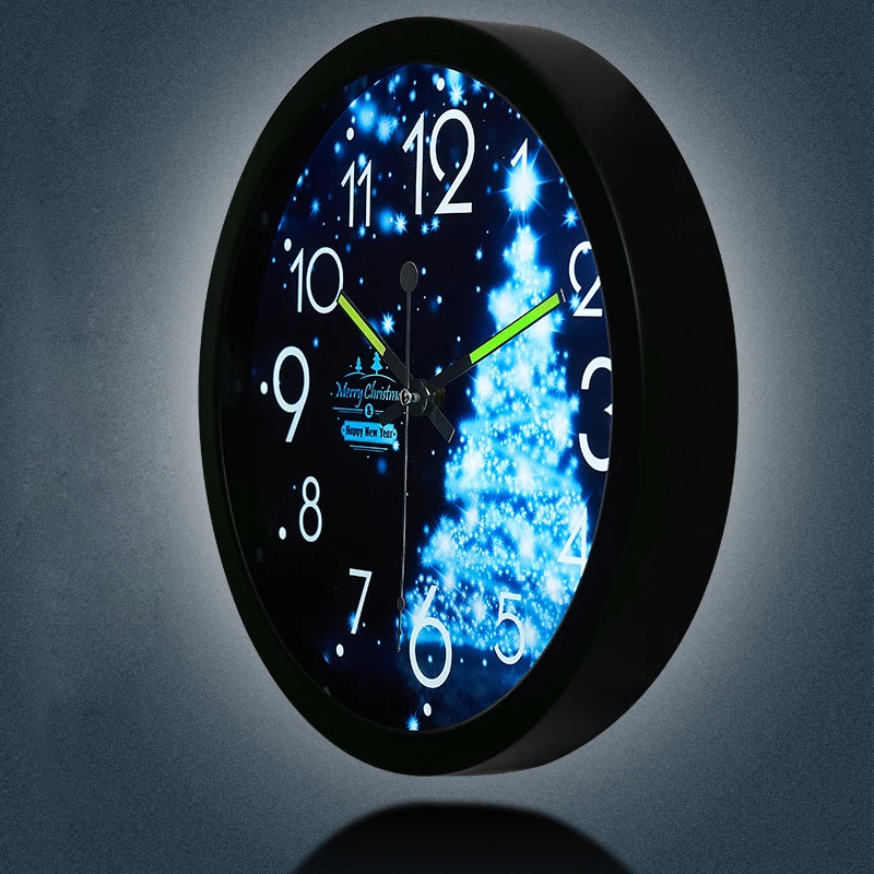 Новые светодиодсветодиодный настенные часы светящиеся большие бесшумный