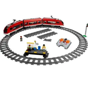 28032 Technic City Высокоскоростной Пассажирский поезд с моторным строительным блоком 763 шт кирпичи игрушки подарок совместим с 7638