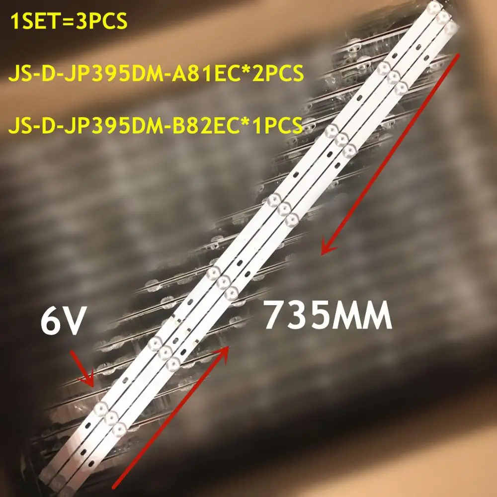 

5set=15pcs LED Backlight Strip For D40-M30 40BF400 JS-D-JP395DM-A81EC JS-D-JP395DM-B82EC (80105) E395DM1000 MCPCB 40LEM-1043/FT2