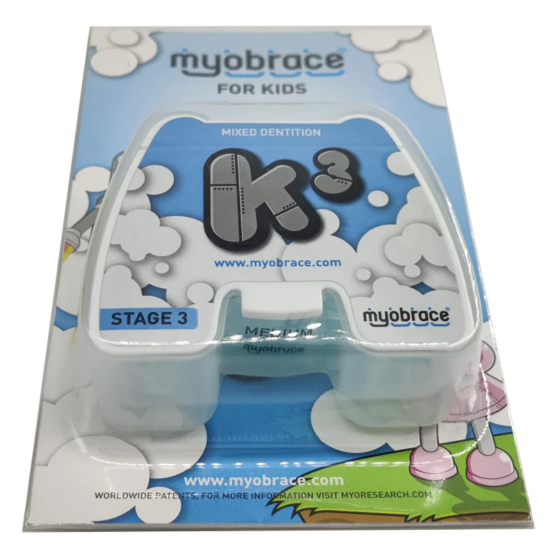 Смешанный зубной ортодонтический тренажер Myobrace K3 стоматологический MRC для детей