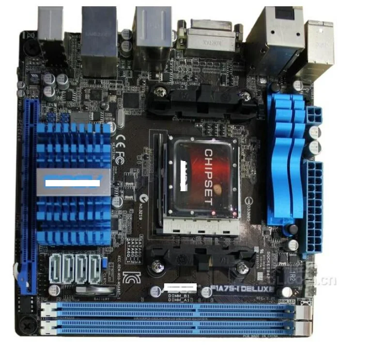 

Оригинальная десктопная материнская плата для F1A75-I Deluxe DDR3 Socket FM1, встроенная десктопная материнская плата