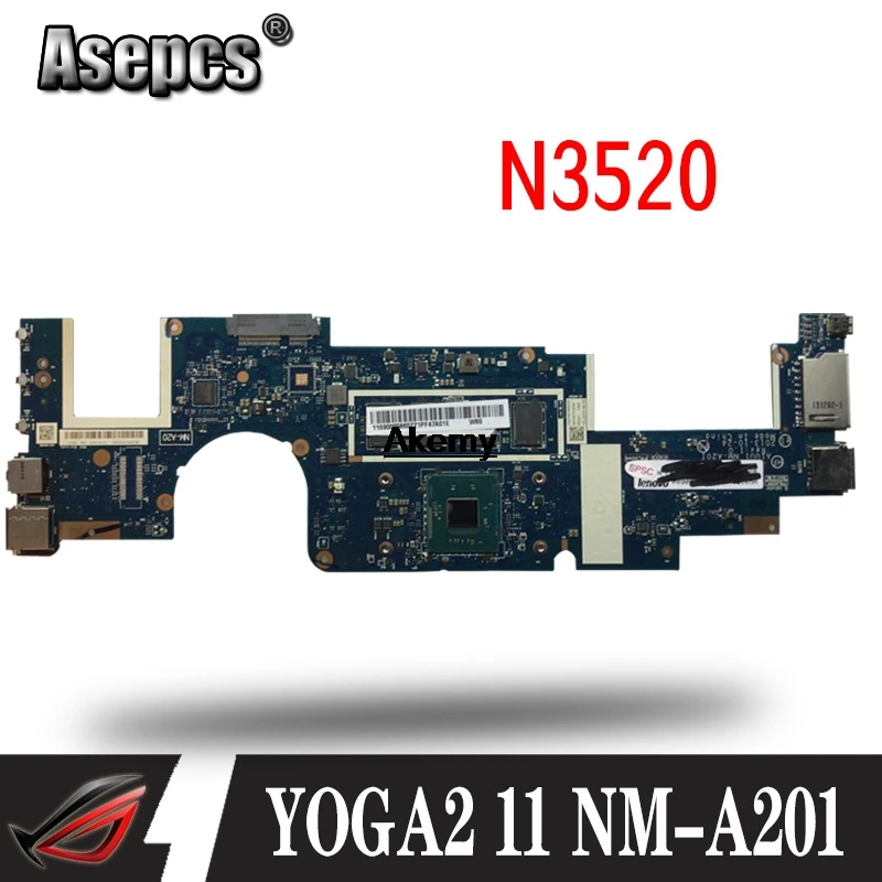 AIUU1 NM-A201 материнская плата для Lenovo yoga2 11 YOGA 2 ноутбука N3520 CPU 4G RAM DDR3 100% тестовая