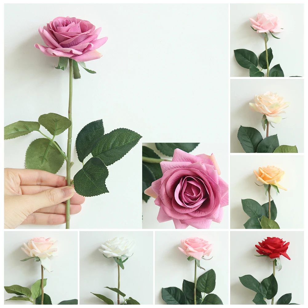 Новинка красивый и стильный внешний вид настоящая Роза искусственные цветы