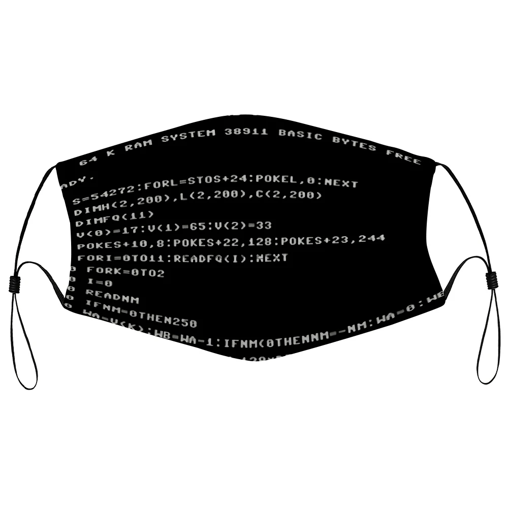 Пылезащитная маска с фильтром Commodore 64 основные V2 компьютер ретро мастер Nerd