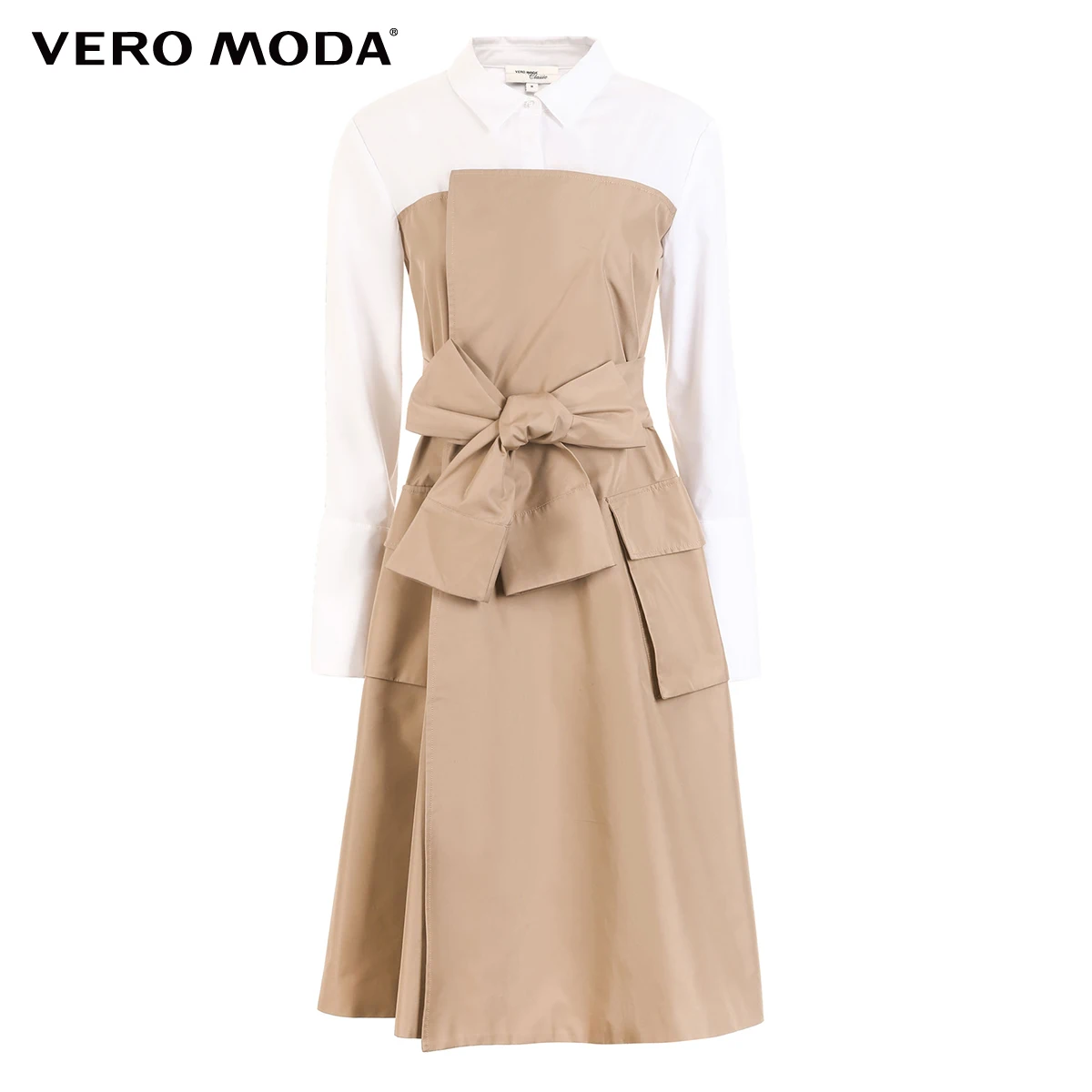 Vero Moda женское платье-трапеция из двух частей на шнуровке | 3191SZ505