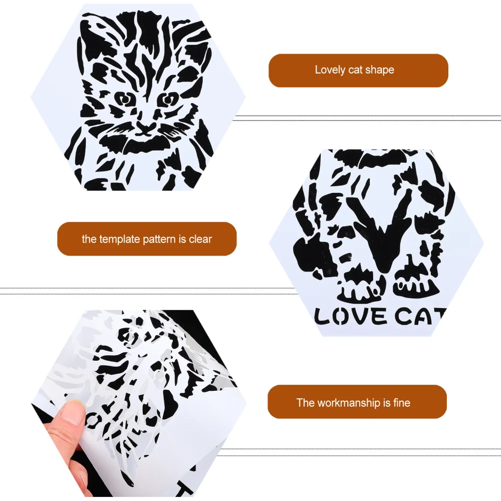

3pcs Funny DIY Drawing Stencil Hollow Painting Template for Kids Handicraft