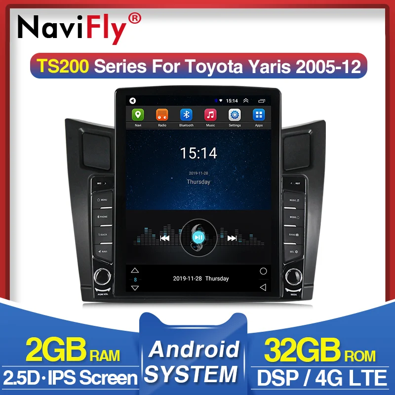 4G LTE WIFI IPS DSP 9 7 &quotAndroid 0 головное устройство для Toyota y Yaris 2005 2012 Автомобильный GPS
