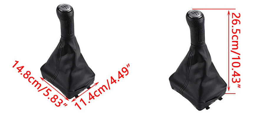 CITALL подходит для VW Polo 2002-2010 5 скоростей ручной Рычажная ручка переключения передач с Gaiter Boot 6Q1711113
