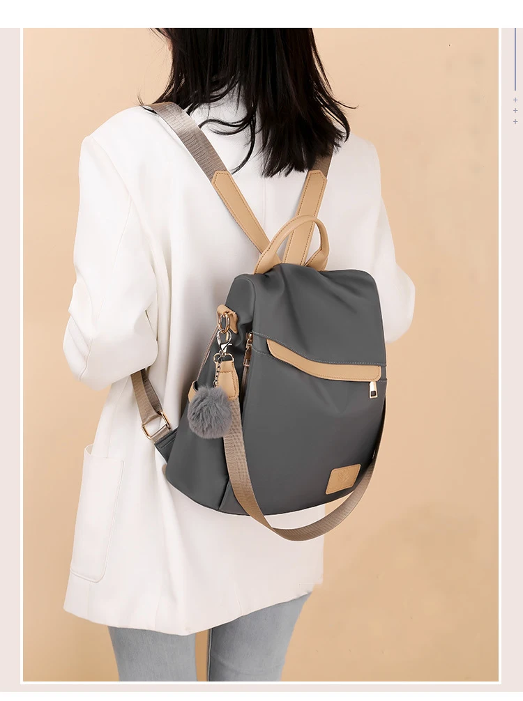 

2021 Summer Ladies Backpack Fashion Simple Anti-theft Travel Backpack