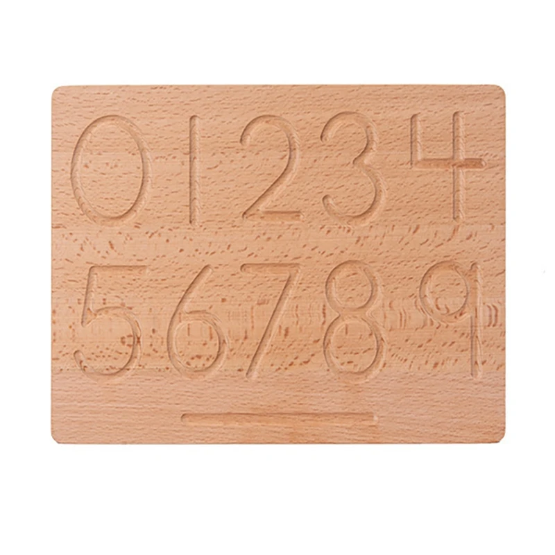 

Alphabet Number Tracing Boards Double Sided Wood Learn to Write 123 Board for Kids Preschool Educational Toy