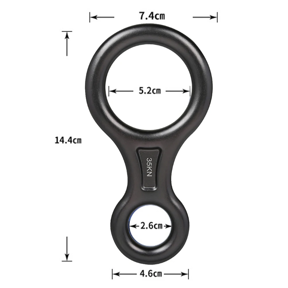 

Climbing Descender Downhill Ring Figure 8 Word Mountaineering Travelling Easy Carrying Durable Parts Device Accessories