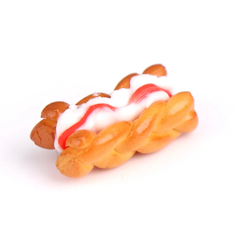 

1/12 Dollhouse Miniature Accessories Mini Rum Sandwich Biscuit Model Toy Simulation Food for Bakery Doll House Decoration