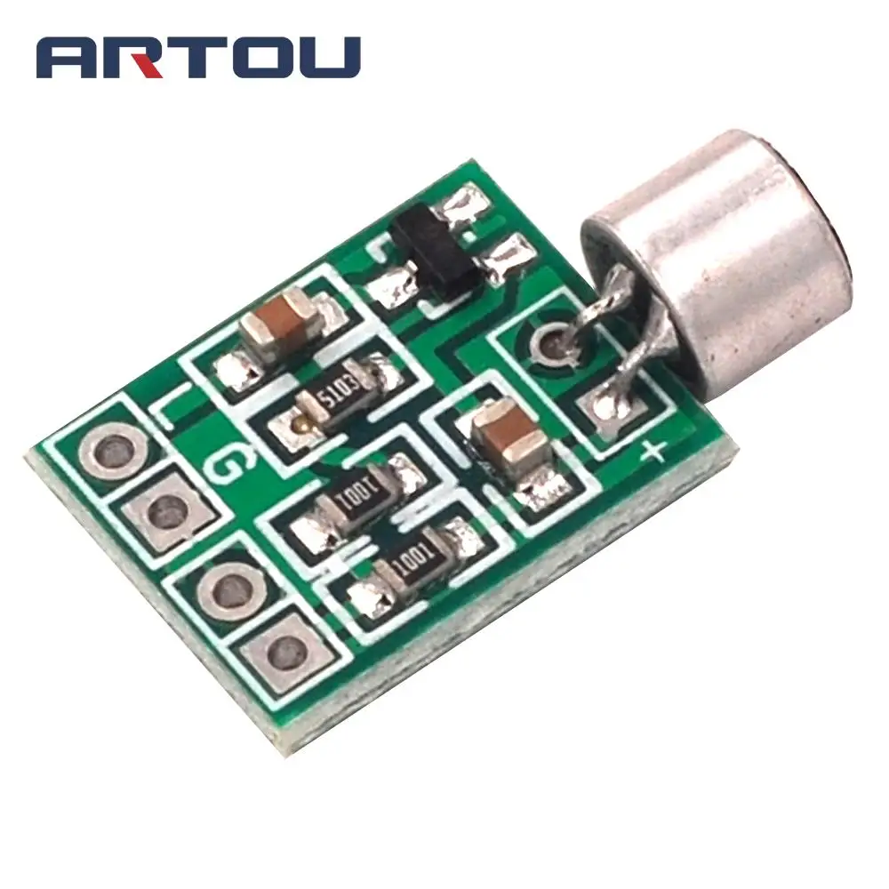 Мини микрофон аудио усилитель модуль динамик печатная плата DC 2 5-9 в 14x12 мм