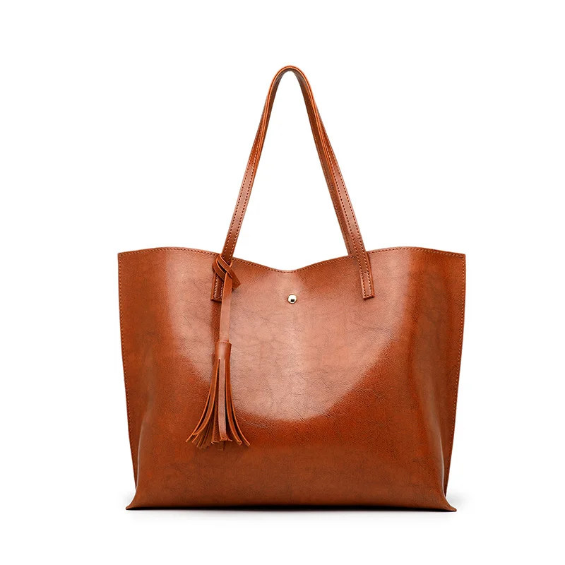 Роскошная дамская сумочка в стиле ретро стильная кожаная вместительная сумка