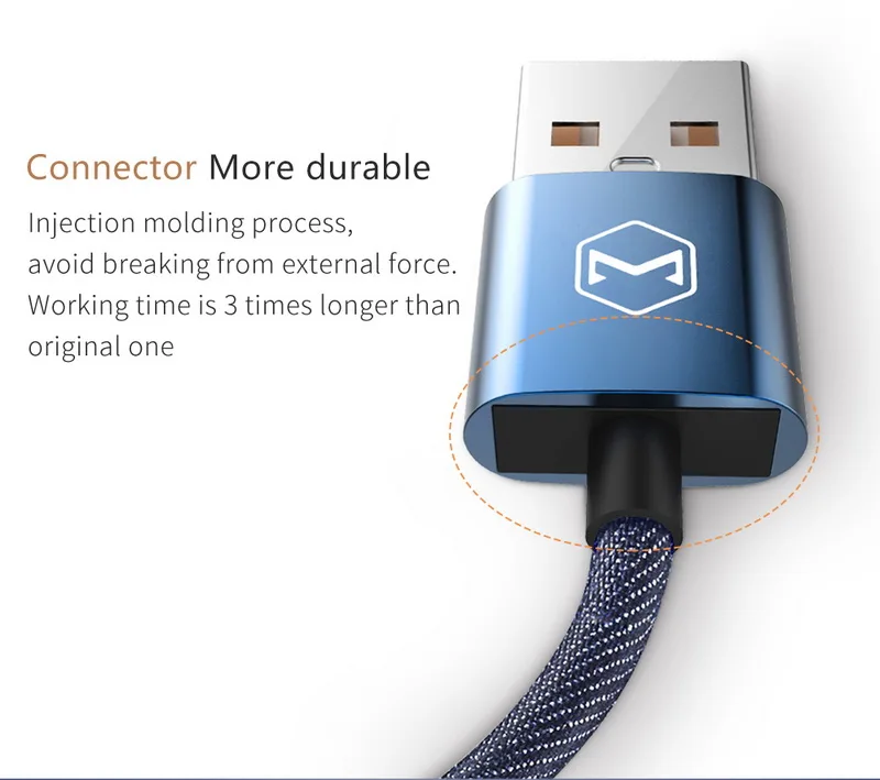 MCDODO Micro USB кабель для передачи данных для iPhone XS MAX XR 7 6 8 samsung LG Быстрая зарядка Android мобильный телефон зарядное устройство Шнур адаптер Тип C