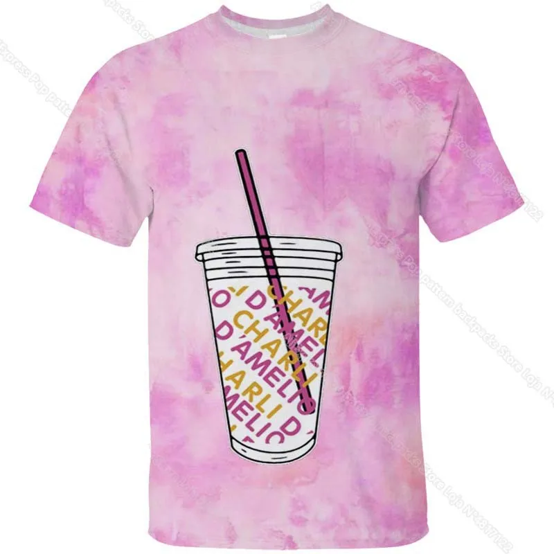 

Charli Damelio T Shirt Ice Coffee Splatter T Shirt Fashion Boy Girl Tie Dye T Shirt Long Sleeve Kids Charli DAmelio 3D T-shirt