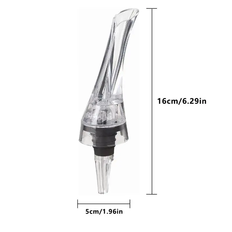 

Wine Decanter Acrylic Wine Aerator Quick 360 degrees Rotating Wine Pourer Washable Portable Dispenser Spout Bar Accessories 1pcs