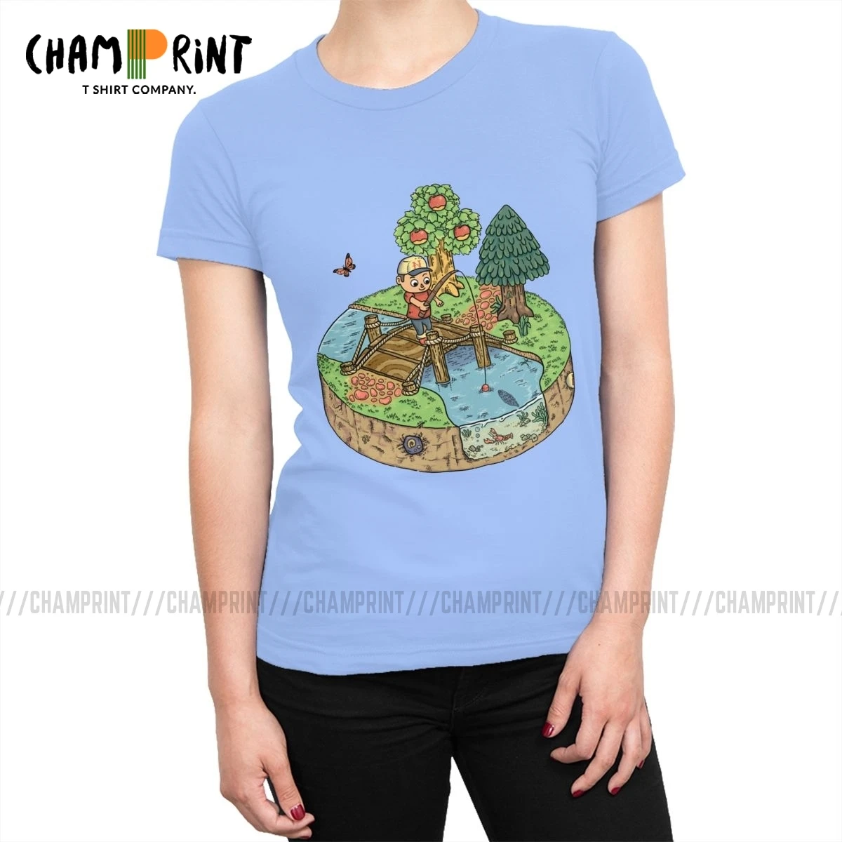 Женская новая футболка с листом изображением животных для видеоигр хлопковые