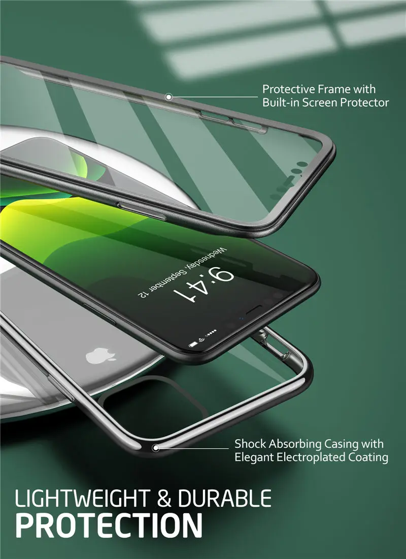 Чехол для iPhone 11 6,1() SUPCASE UB электро-металлический гальванический+ Гибридный чехол из ТПУ с встроенным защитным экраном