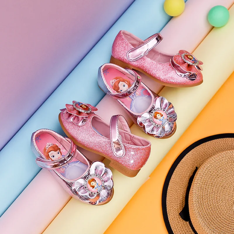 2020 блестящие детские туфли принцессы Софии Детские для костюмированной