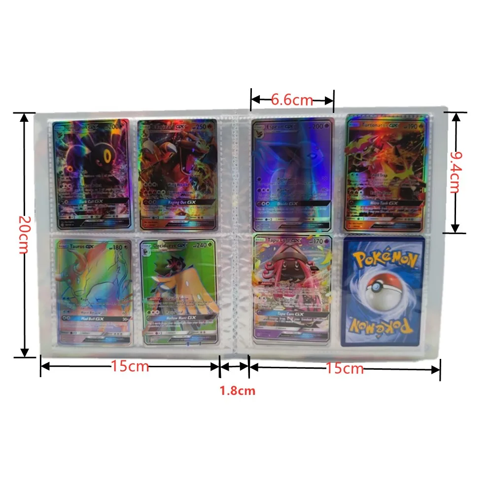 &Aacute;lbum de cartas de Pokemon, caja de tarjetas de juego, carpeta de Pokemon, soporte de tarjetas, Francaise Gx, 240 Uds.-4