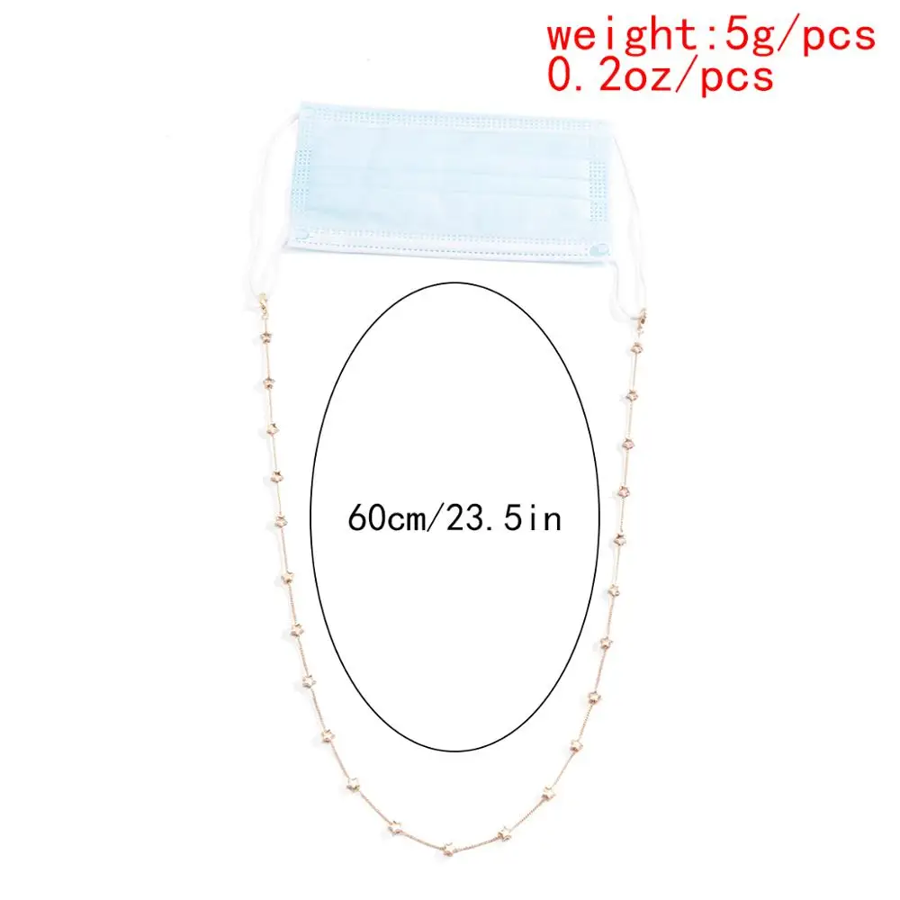

Salircon Star Face Cover Eyeglasses Chains Lanyard Strap Necklace for Women Long Glasses Chain Cord Holder Eyewear Accessories