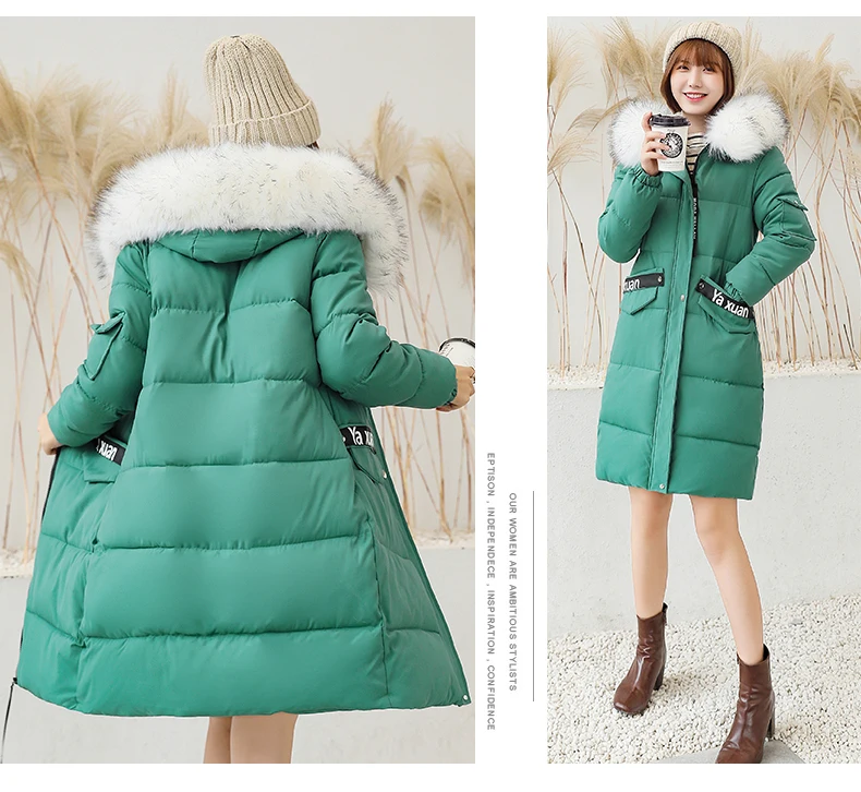 Big Size 6XL 7XL 8XL Women Jacket Winter Fur Hooded Parkas Female Plus Size Loose Women Thick Warm Cotton Women Long Coat Winter