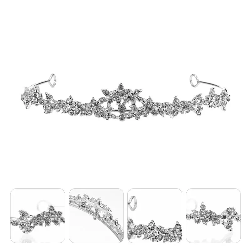 

Rhinestone Bridal Headband Exquisite Party Hairband Women Fashion Headdress