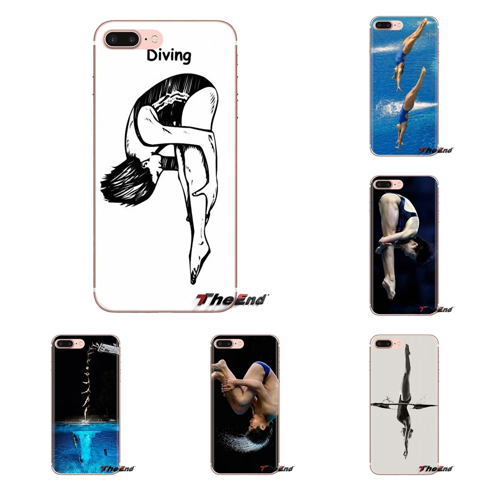 Soft Transparent Shell Covers Olympic diving Sport Poster For Xiaomi Redmi 4A S2 Note 3 3S 4 4X 5 Plus 6 7 6A Pro Pocophone F1 |