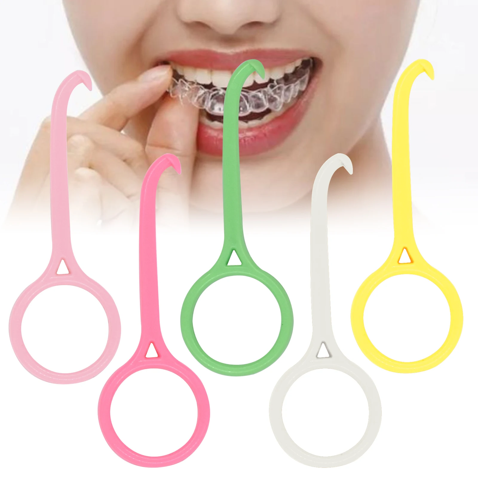 1 шт. невидимые ортодонтические скобы с крючком |