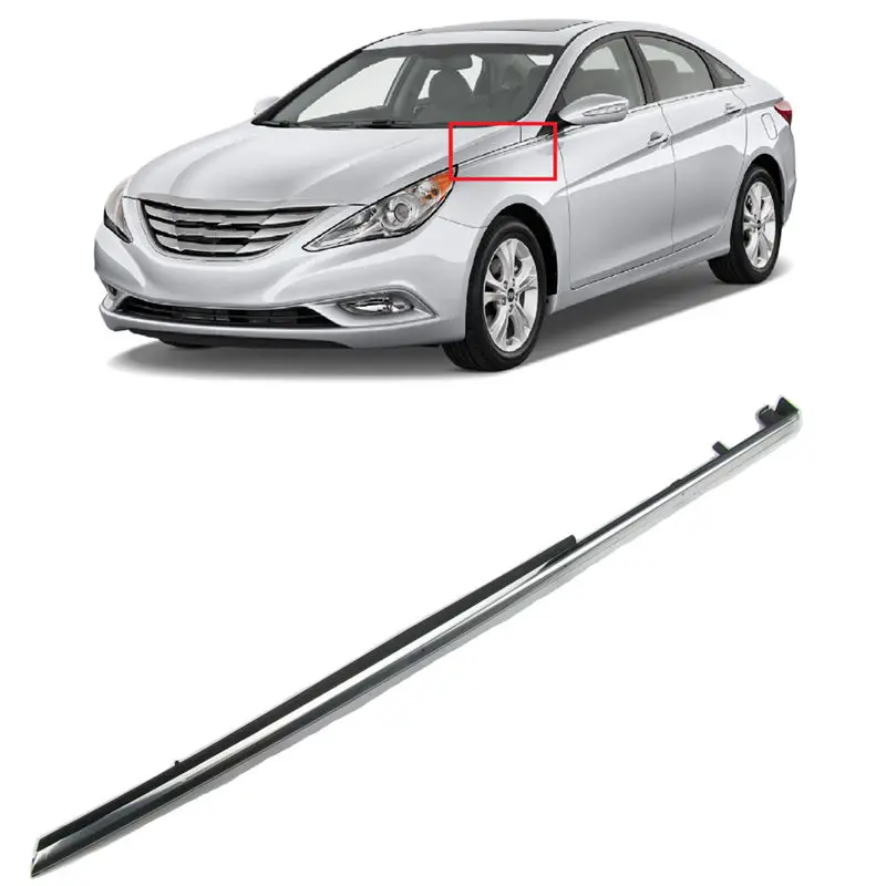Брызговик хромированный для HYUNDAI 2011 2014 Sonata YF обшивка верхнего крыла 877713S001