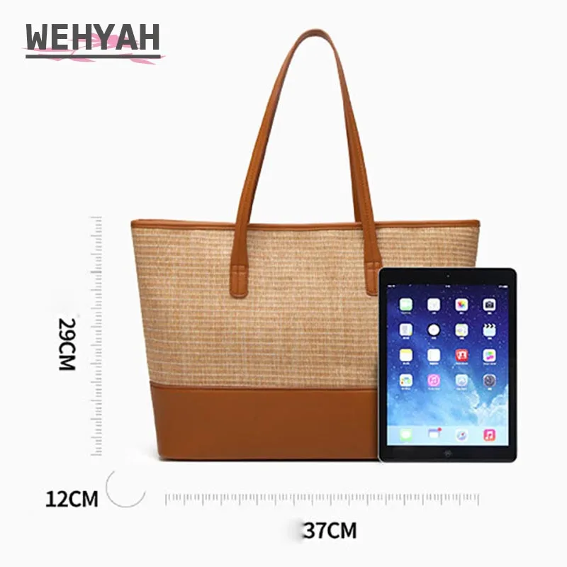 Wahyah летняя сумка из ротанга тканые Сумки искусственной кожи клатч женская