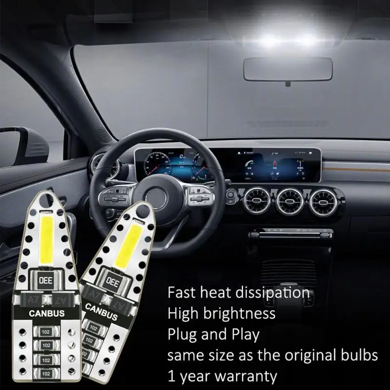 New T10 W5W LED Car Light Reading Dome Lamp Door License Plate Lights Indication For Bmw F30 E36 E60 Audi A4 B8 Golf 4 7 | Автомобили и
