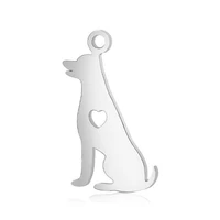 wholesale 10pcslot stainless steel dog cat charms small pendents for diy making findings accessories
