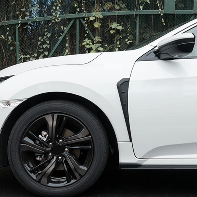 

Car Marker Fender Air Wing Vent Cover Trims for Honda Civic 2016-2018 10Th Exterior Accessories