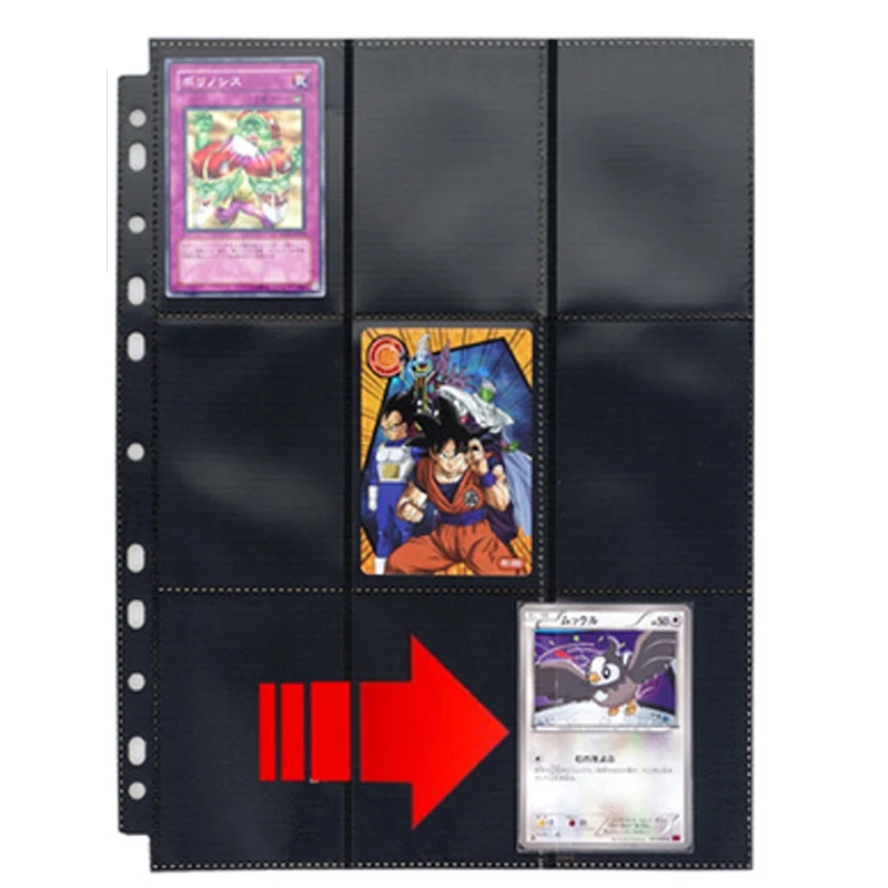 

30 Pages 540 pockets Board Game Cards Page Sheets Trading Card Protector for MGT/PKM Star Cards Album Top/Side Loading Pages