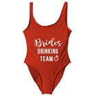 Купальники для невест, слитные, для мальчишника, вечеривечерние, отряд 