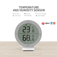 zigbee indoor thermometer digital temperature sensor humidity meter room hygrometer gauge smart life tuya app supported