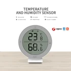 Комнатный термометр Zigbee, цифровой измеритель температуры и влажности, с поддержкой приложения