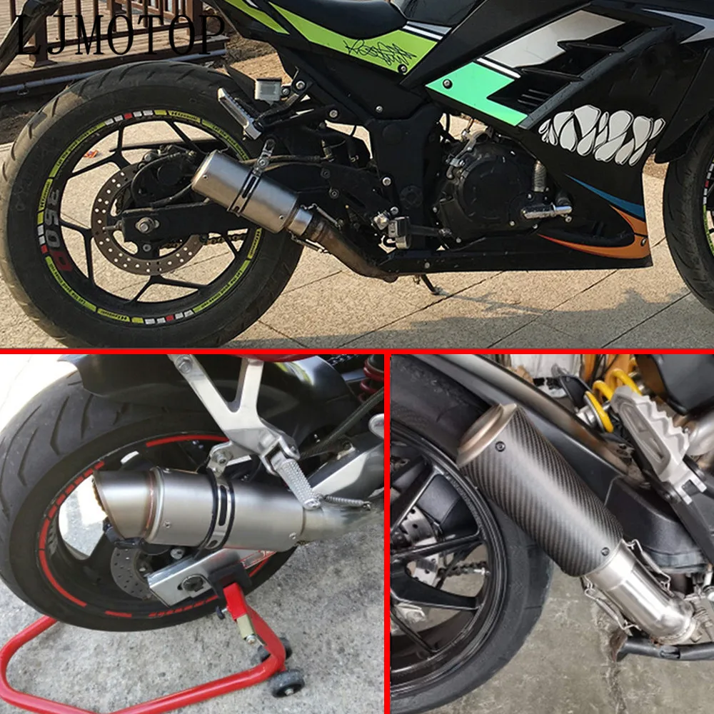 

For Benelli BN300 BN302 BN600 BN TNT 300 600 GROM MSX 125 PCX 150 Motorcycle Exhaust Muffler Escape Moto Exhaust And DB killer
