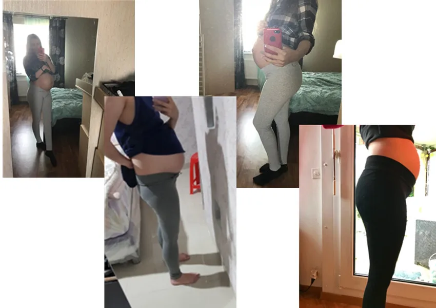 HAPPYPLUS Брюки для беременных с заниженной талией весенние осенние брюки Леггинсы