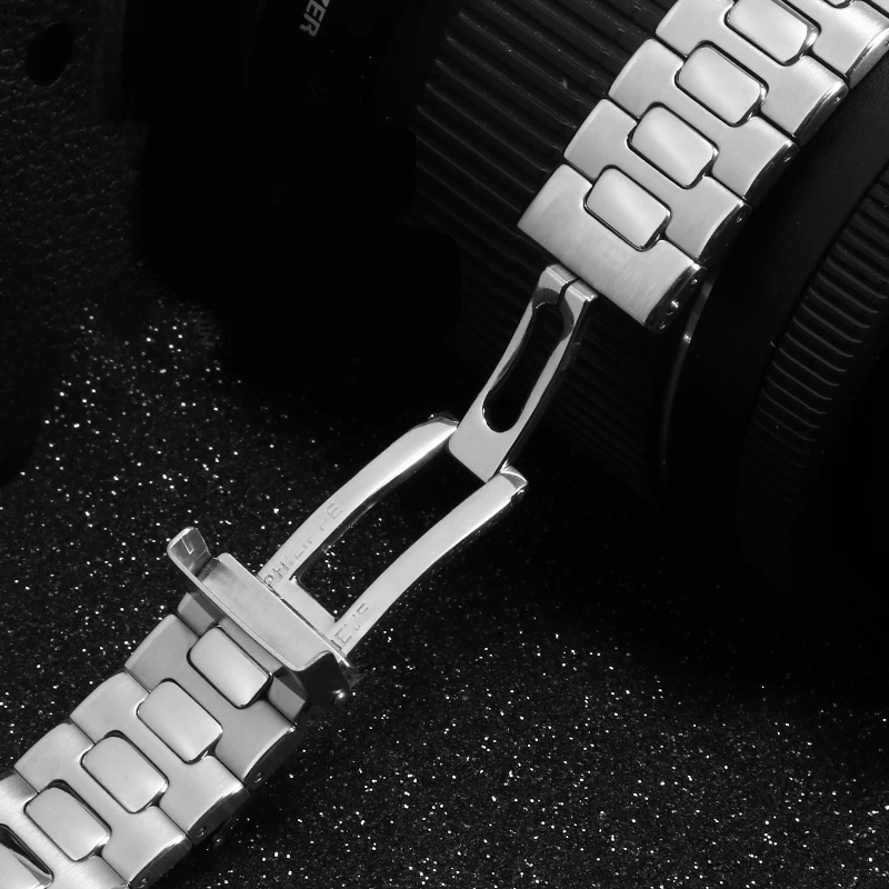 

316L Solid stainless steel watch band 25*13mm silver wristband Convex interface Replacement strap for 5711/1A010 series watch