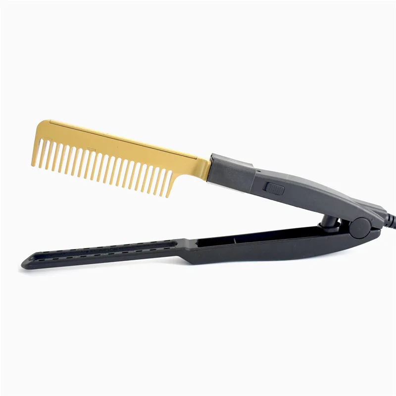

Hair Straightener Flat Irons Straightening Brush Hot Heating Comb Styler Curling Iron Hair Curler Comb