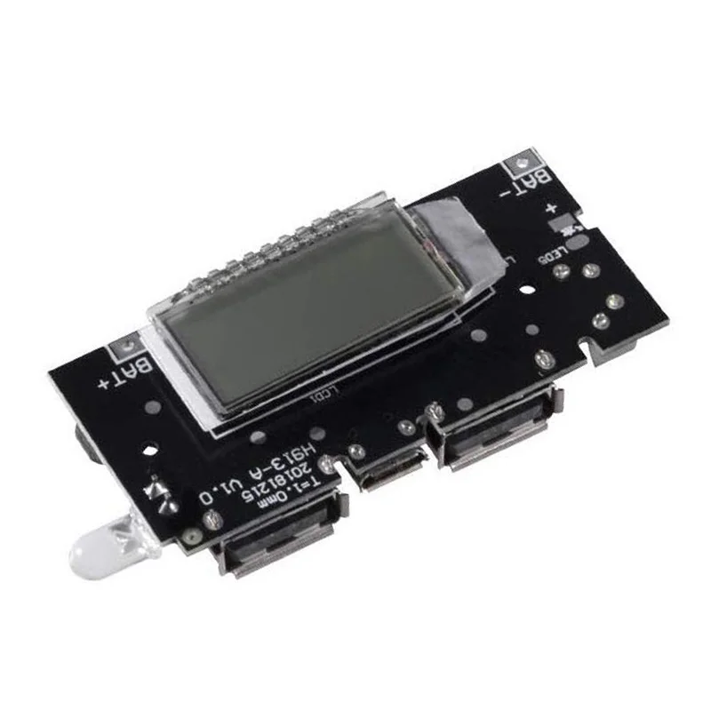 Цифровой модуль PCB Мобильный Внешний аккумулятор 18650 литиевая батарея зарядное